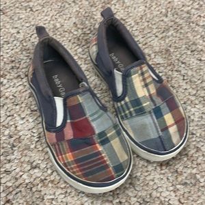 Baby Gap plaid slip on shoes